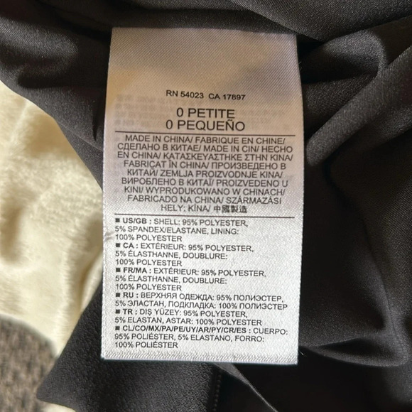 Banana Republic black mini dress with sheer top size 0P - Picture 9 of 9
